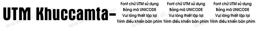 UTM Khuccamta字体转换